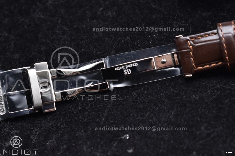 Leather GMT Elegance GSF Brown Best Edition Comfortable 886 Strap Dial Seiko SS on 1:1 Grand Cream NH 0812